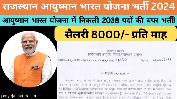 Rajasthan Ayushman Bharat Yojana Vacancy 2024